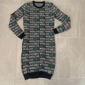 Guess Womens Knitted Bodycon Sweater Mini  Dress Size 16